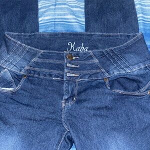 Classic Blue Denim Straight Leg Jeans